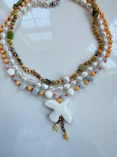 The Dove of Peace Gemstone Necklace