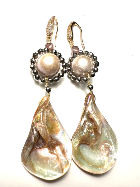 Mother of pearl earrings