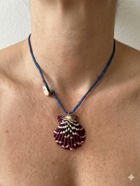 Shell & Silk Cord Necklace