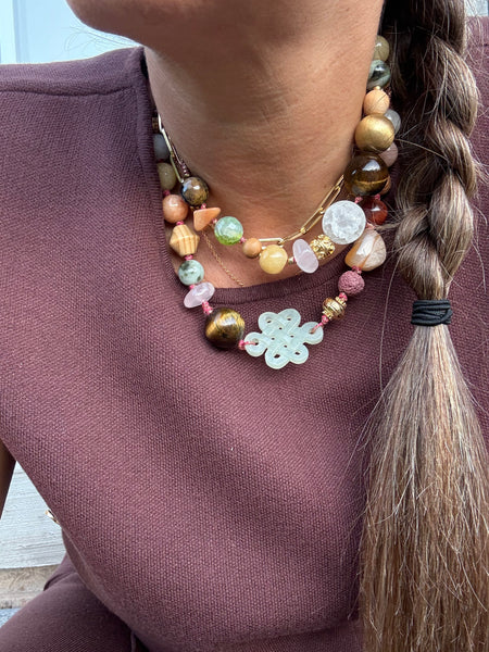 Petra Statement Beaded Necklace