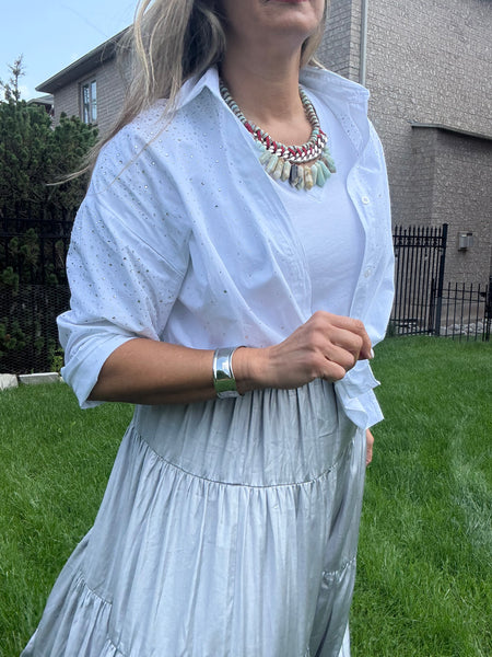 Handmade Statement Amazonite  Necklace