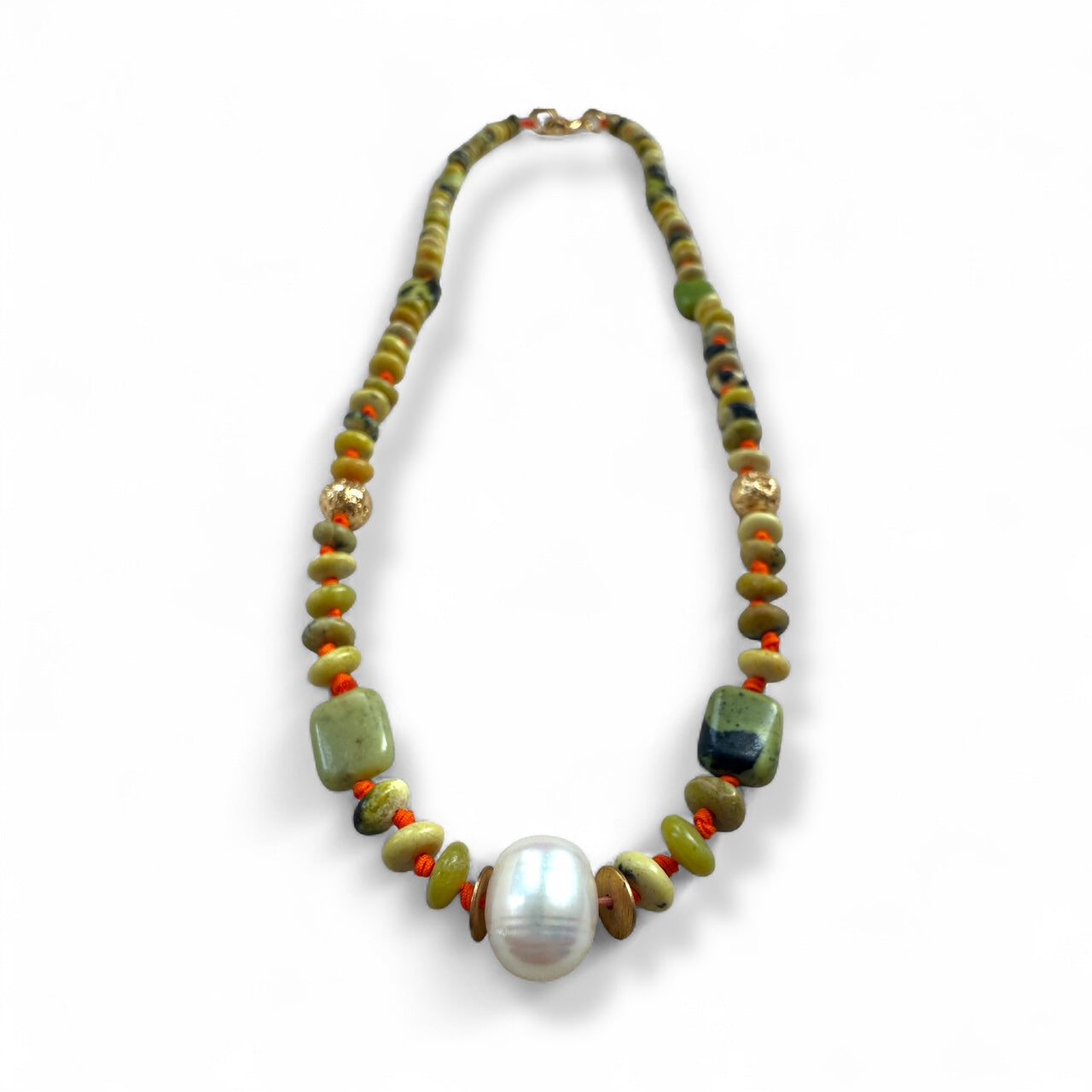 Bella Beaded African Turquoise Necklace