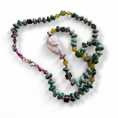 Janice Jasper Beaded Necklace