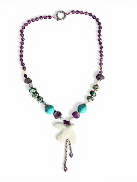 The Dove of Peace Gemstone Necklace