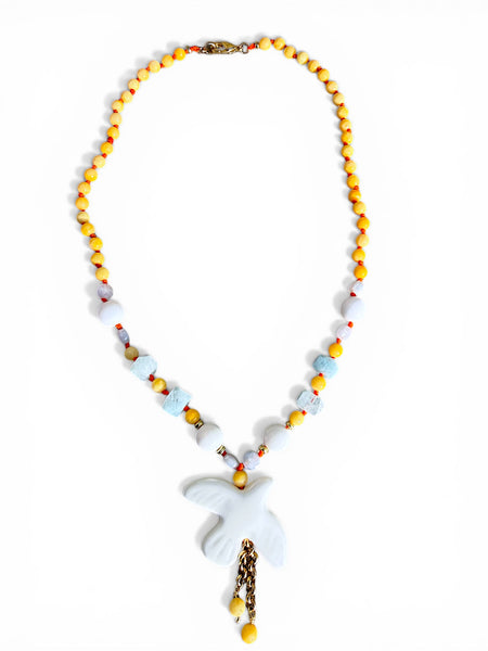 The Dove of Peace Gemstone Necklace