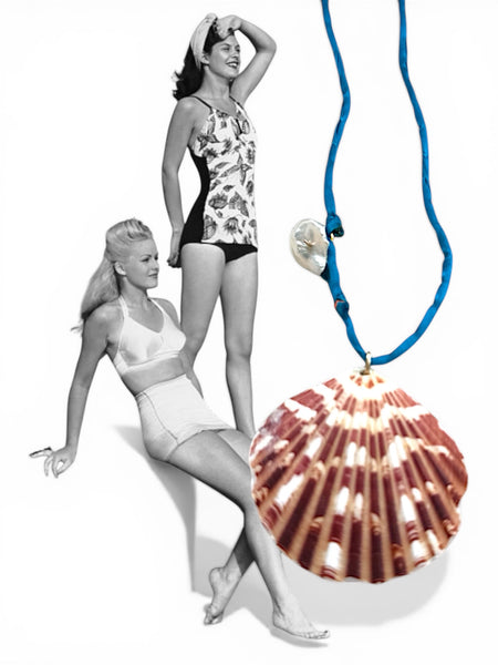 Shell & Silk Cord Necklace