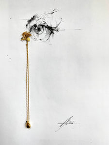 Illustration Artist Moh’d Bilbaisi necklace sterling silver drop tears of joy inamullumani luma Qusus awad Ontario Canada 