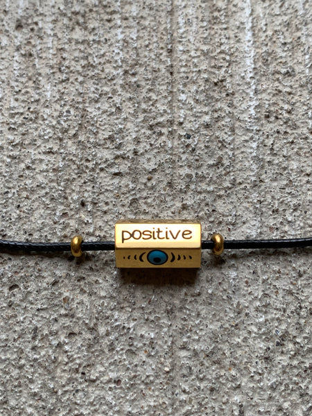 Positive vibes necklace