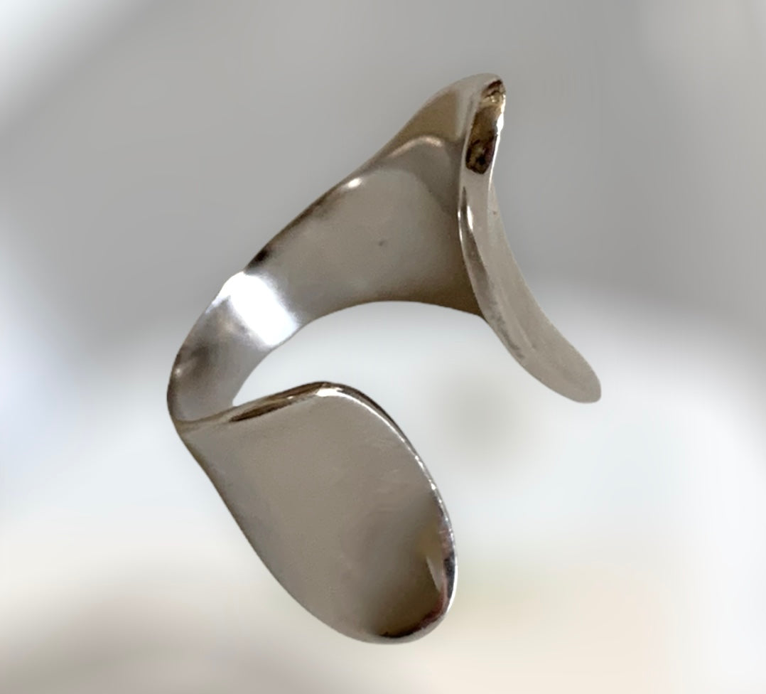 Sterling silver ring adjustable handmade 